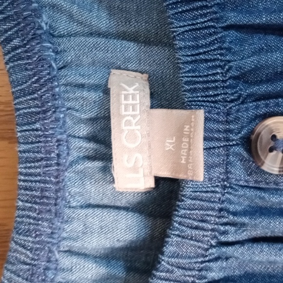 Falls Creek Blue Smocked Sundress with Bishop Sleeves Prairie,Cottage Core, Comf - Picture 2 of 7